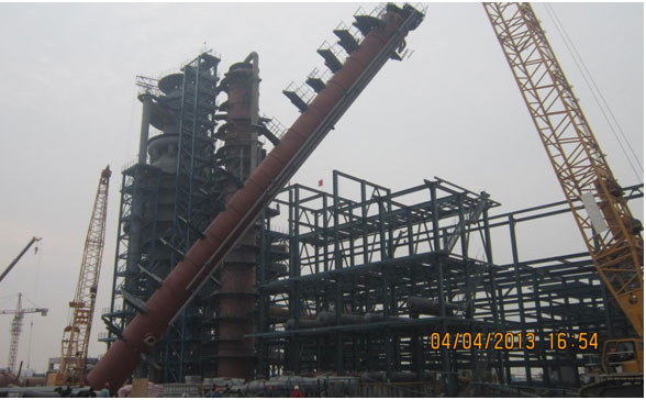 中国万达天弘集团200万吨/催化装置安装工程